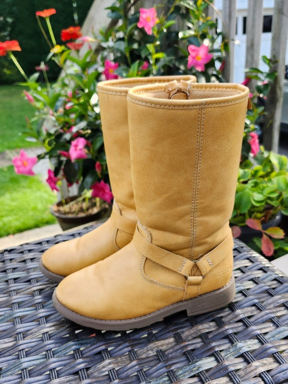Carter’s Girls/Toddler Size 13 Tan Western-Style Mid-Calf Boots